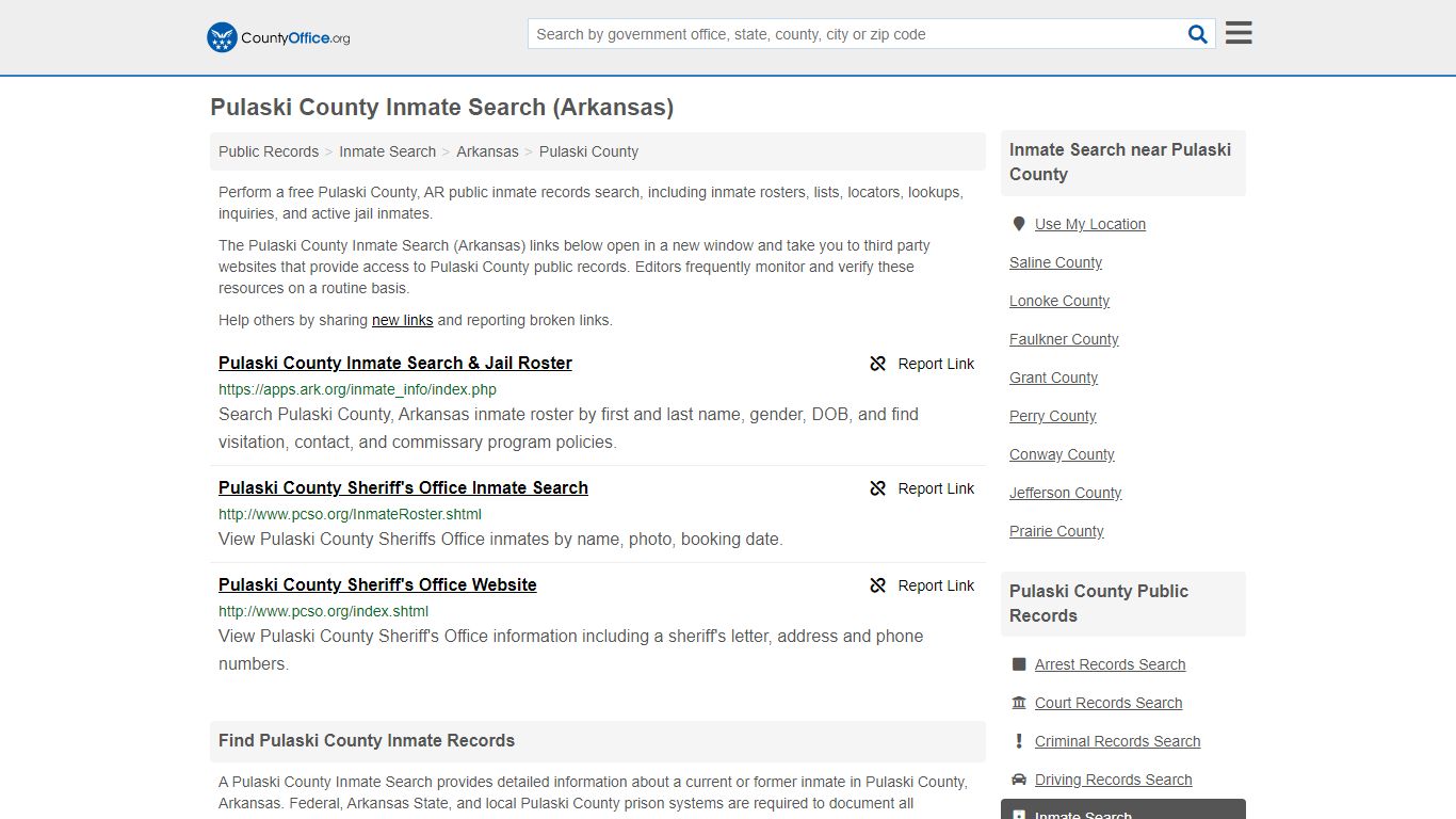 Inmate Search - Pulaski County, AR (Inmate Rosters & Locators)
