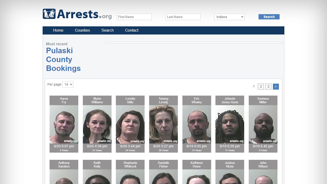 Pulaski County Arrests and Inmate Search